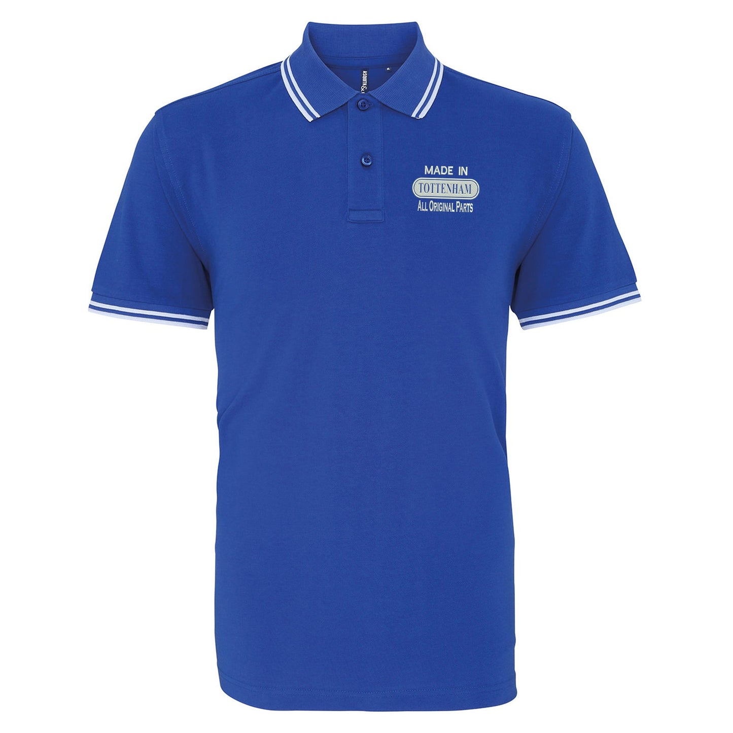 Made in Tottenham All Original Parts Embroidered Tipped Polo Shirt