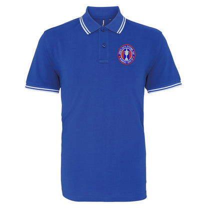 Retro Crystal Palace Zenith Data Systems Cup  Winners 1991 Embroidered Tipped Polo Shirt