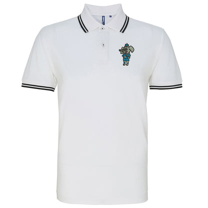 Retro Coventry 1974 Embroidered Tipped Polo Shirt