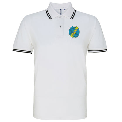 Retro Boca Juniors 1912 Embroidered Tipped Polo Shirt