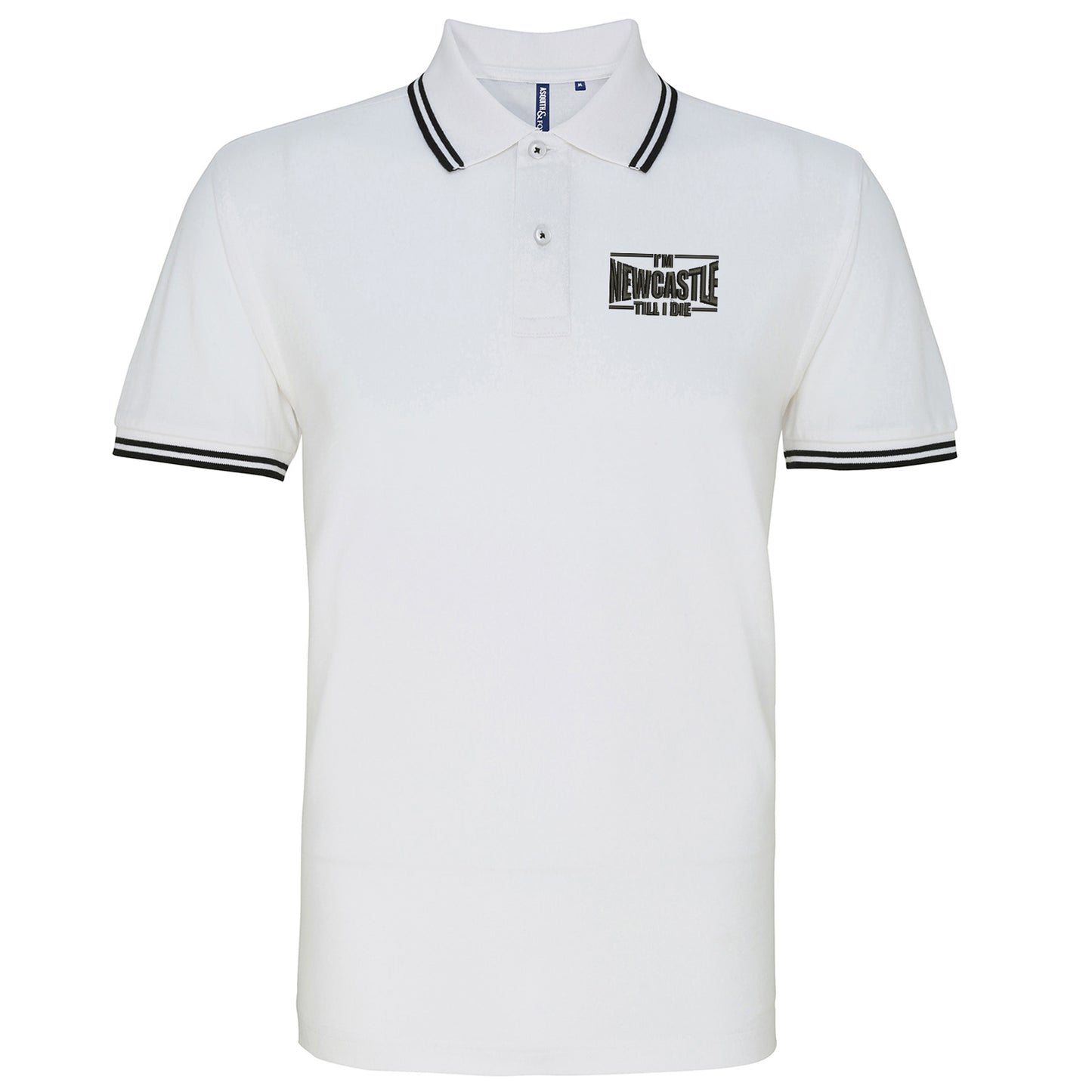 I'm Newcastle Till I Die Tipped Polo Shirt