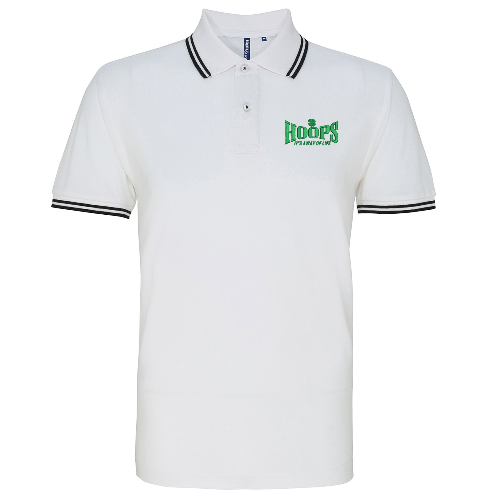 Hoops Its a Way of Life Tipped Polo Shirt