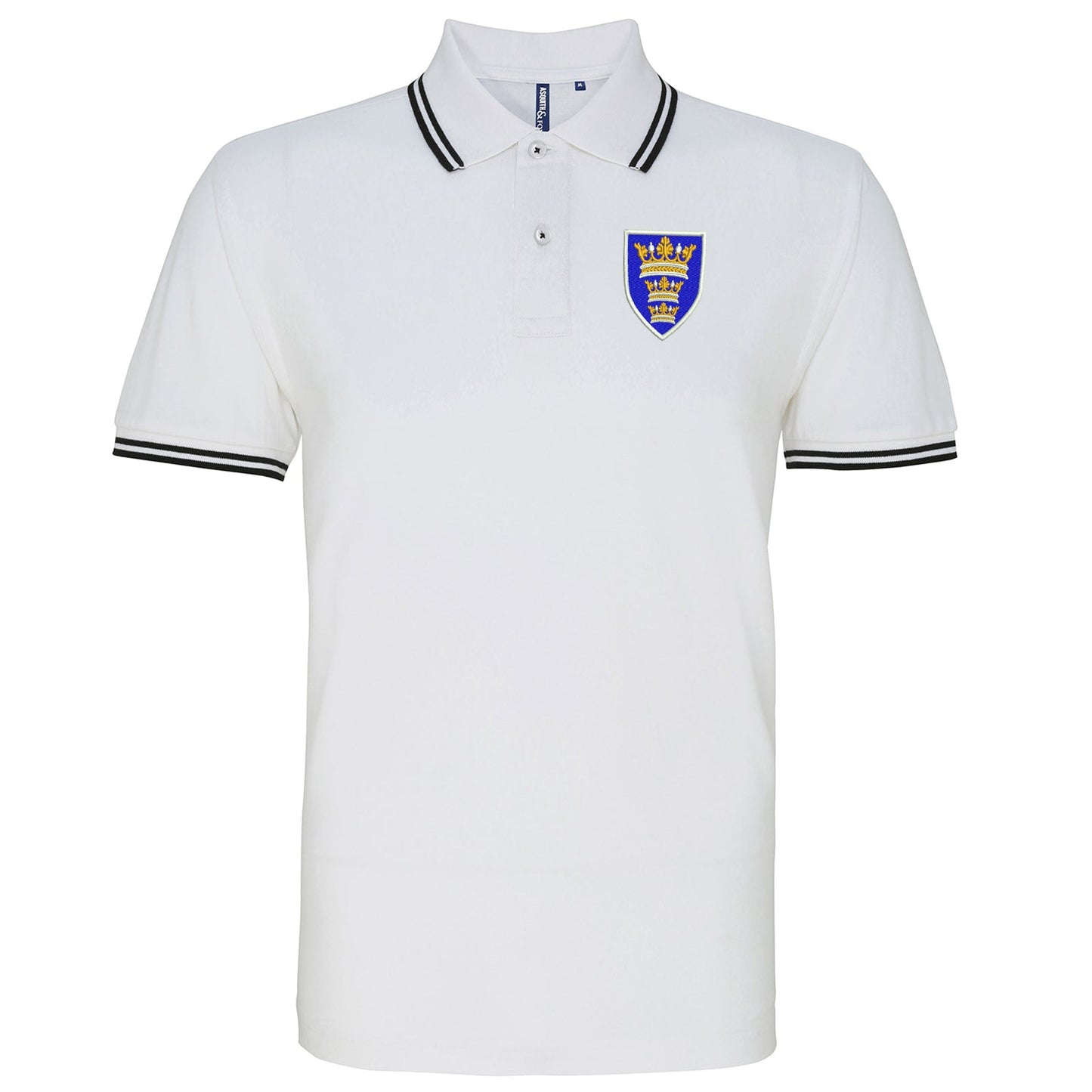 Retro Hull 1935 Embroidered Tipped Polo Shirt