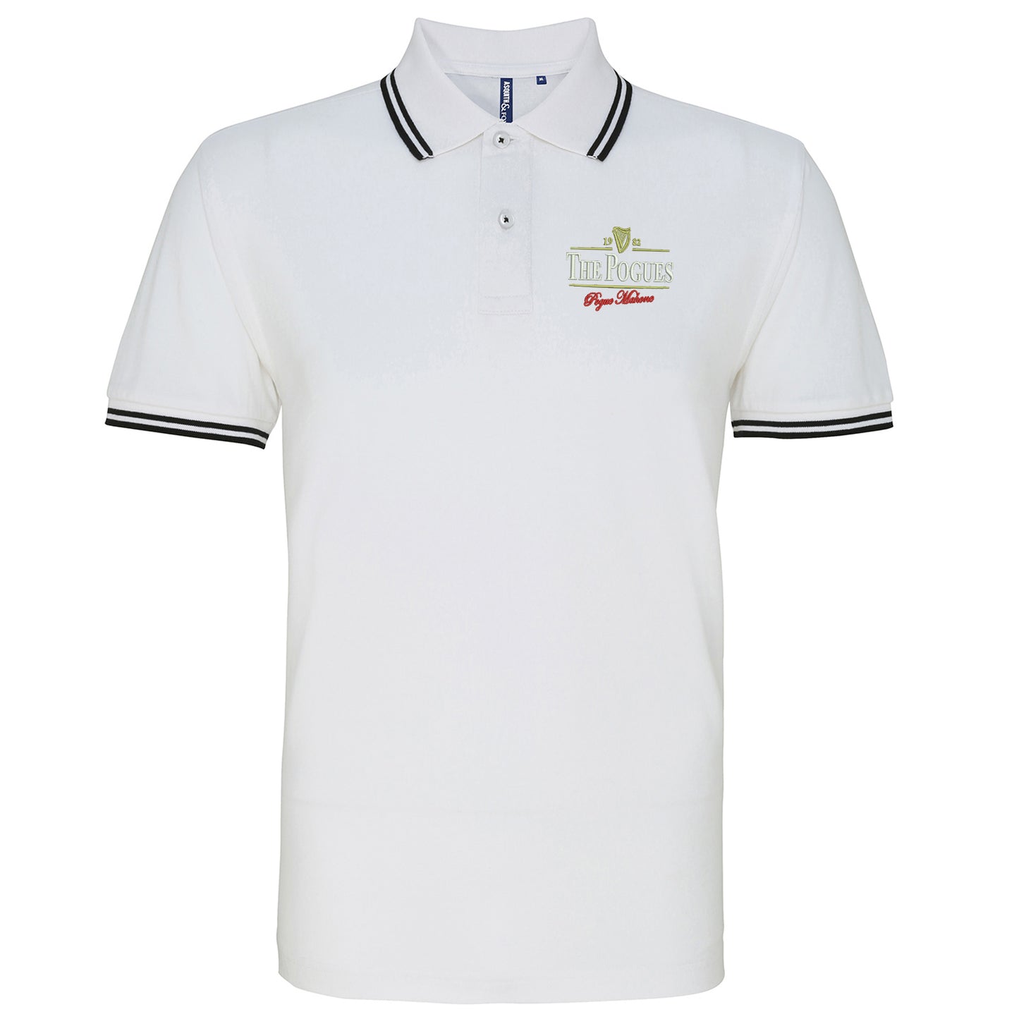 The Pogues Embroidered Tipped Polo Shirt