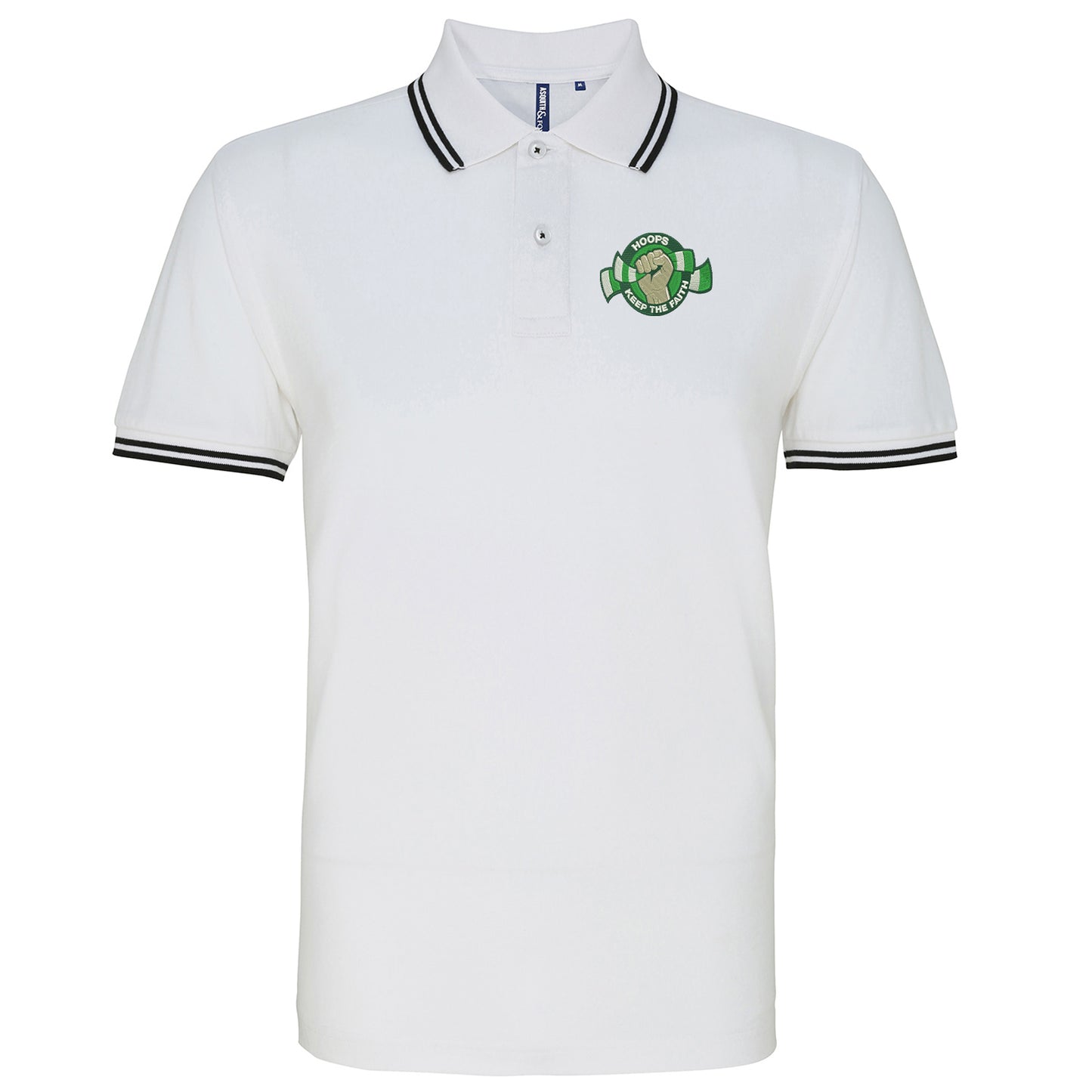Celtic FC Football Tipped Polo Shirt
