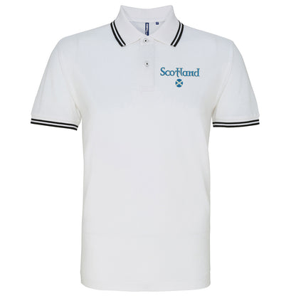 Scotland Circle Flag Polo Shirt