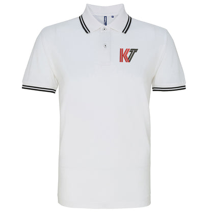 Retro Kettering Town Embroidered Tipped Polo Shirt