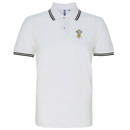Royal Regiment of Wales Embroidered Tipped Polo Shirt
