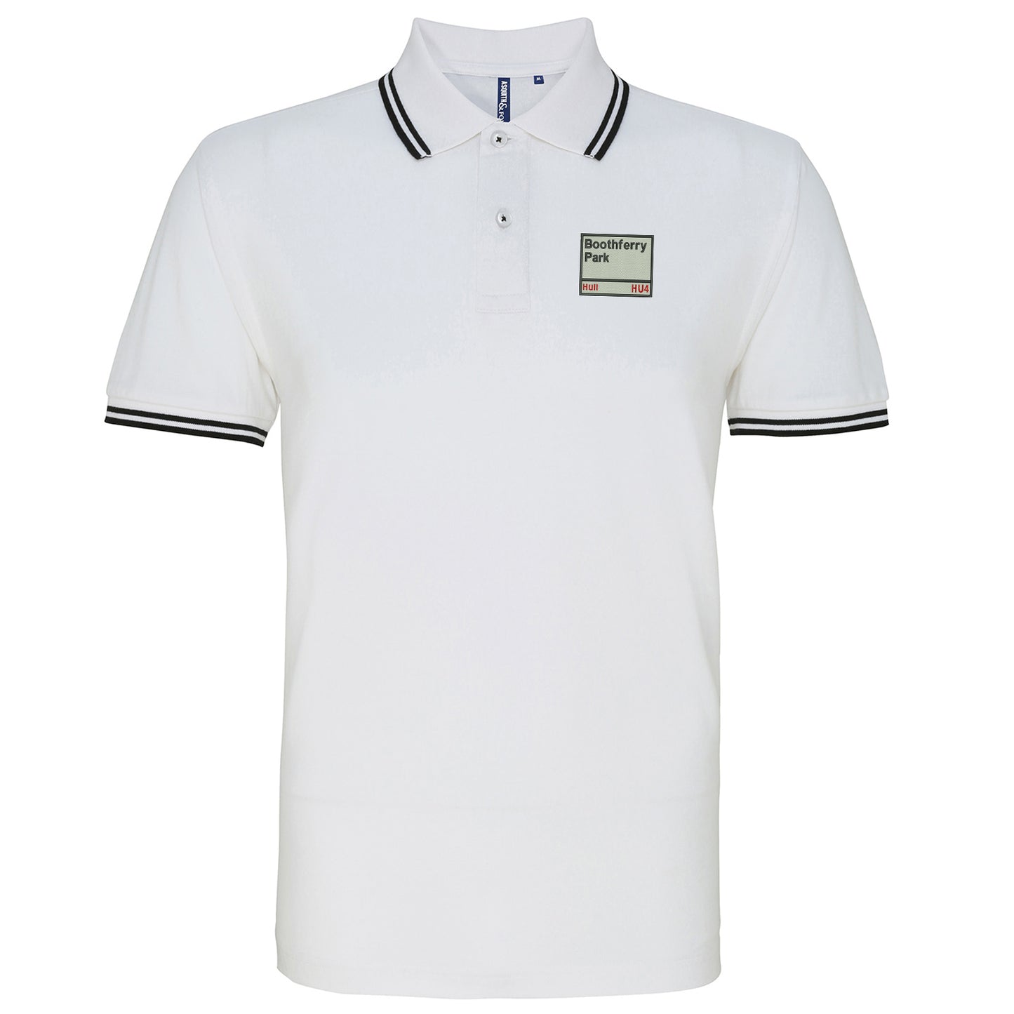 Boothferry Park HU4 Embroidered Tipped Polo Shirt