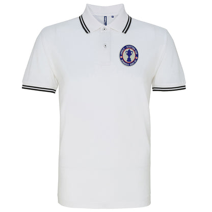 Retro Chesterfield Anglo-Scottish Cup Winners 1981 Embroidered Tipped Polo Shirt