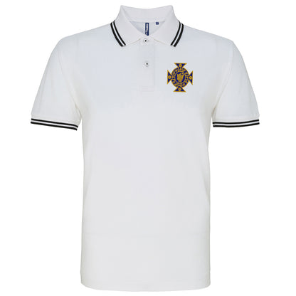 Retro Northern Ireland 1882 Embroidered Tipped Polo Shirt