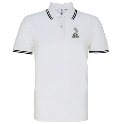 Retro Oldham 1972 Embroidered Tipped Polo Shirt