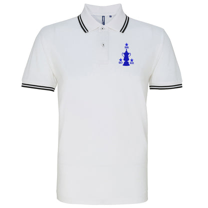 Retro Sheff Wed Three Time Cup Winners Embroidered Tipped Polo Shirt