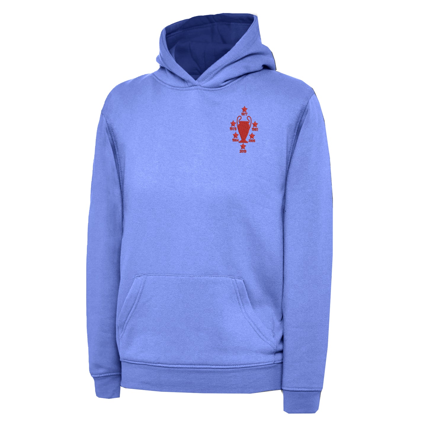 Liverpool Six Time Champions of Europe Embroidered Children's Hoodie