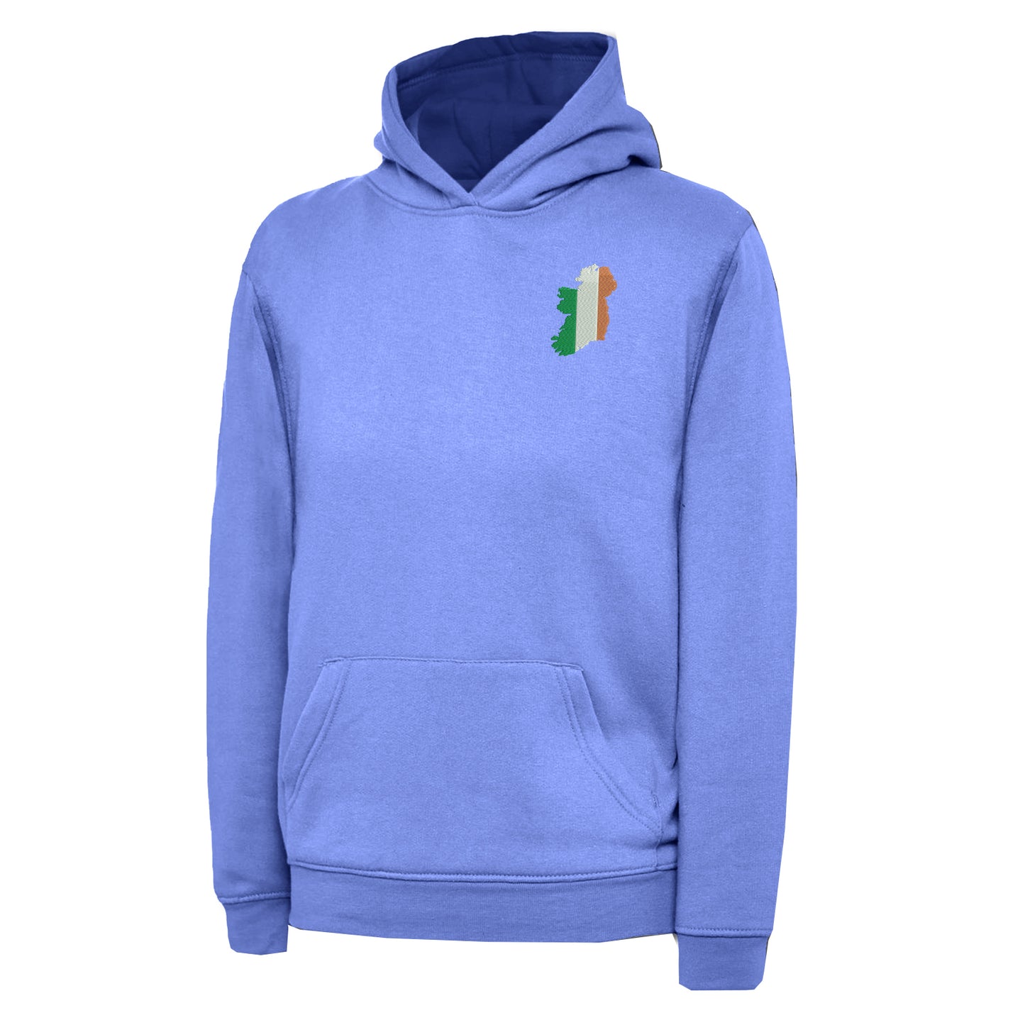 Ireland Flag Map Embroidered Children's Hoodie