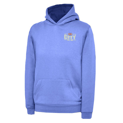 City Till I Die Union Jack Embroidered Children's Hoodie