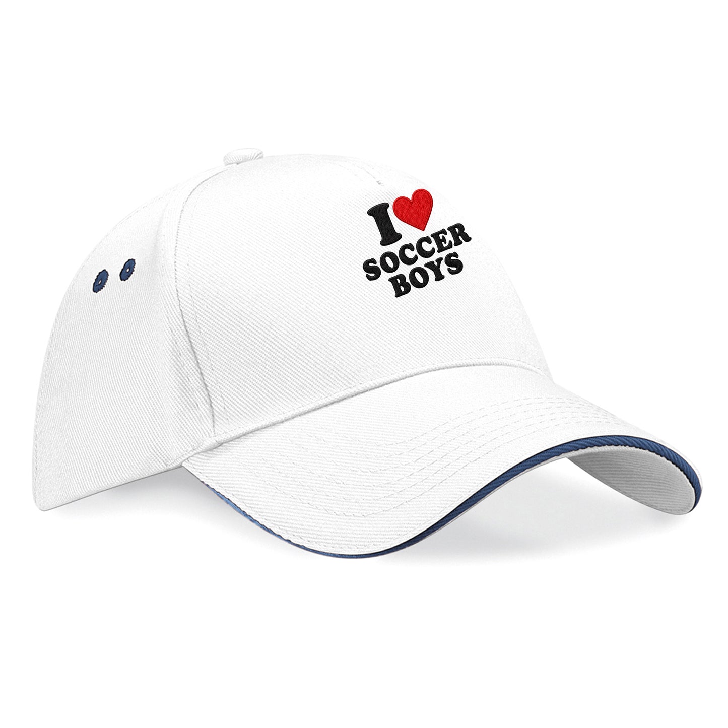 I Love Soccer Boys Baseball Cap