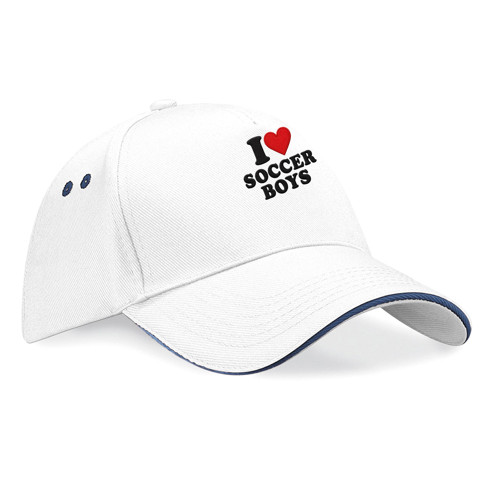 I Love Soccer Boys Baseball Cap