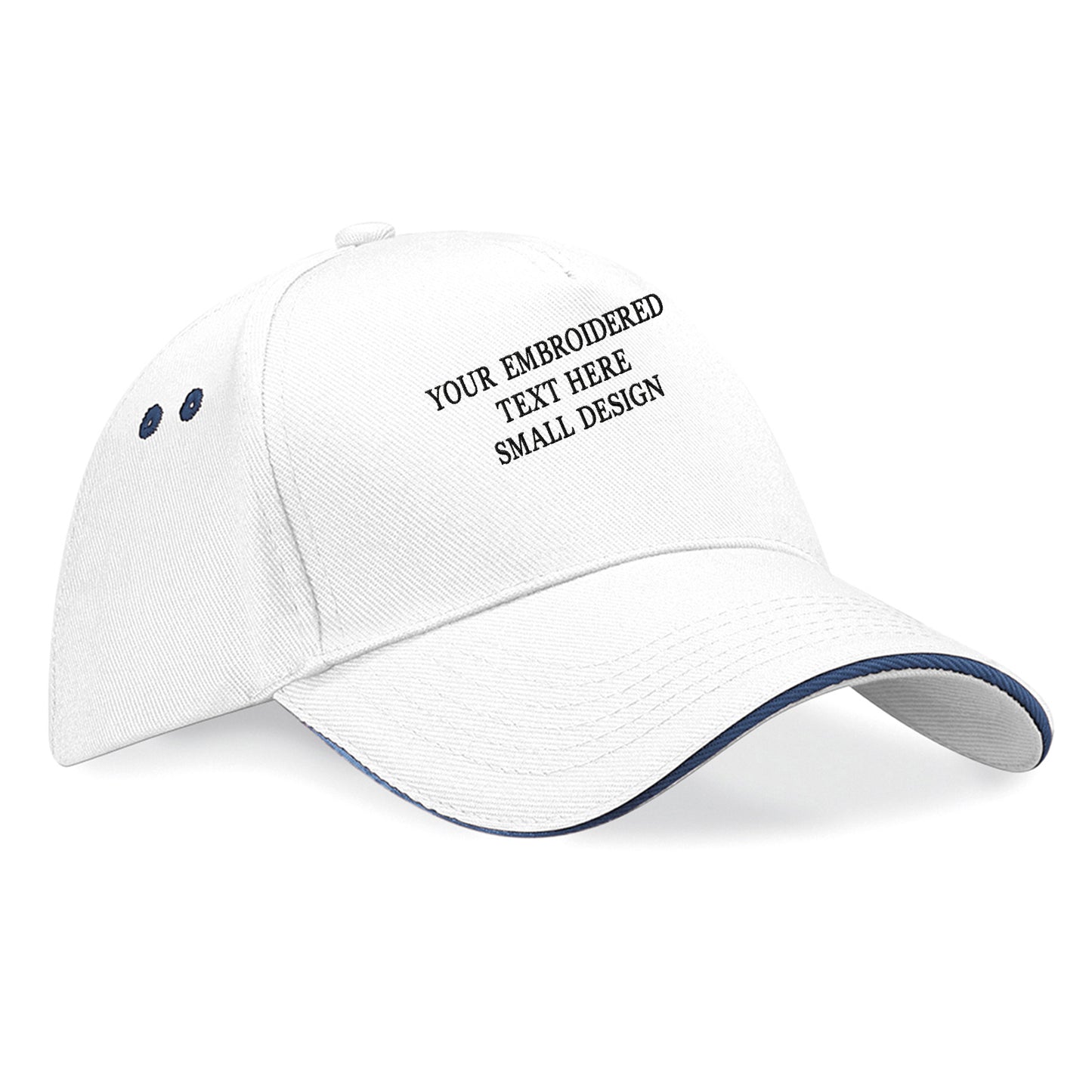 Personalised Custom Small Text Baseball Cap