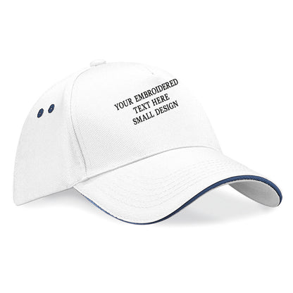 Personalised Custom Small Text Baseball Cap