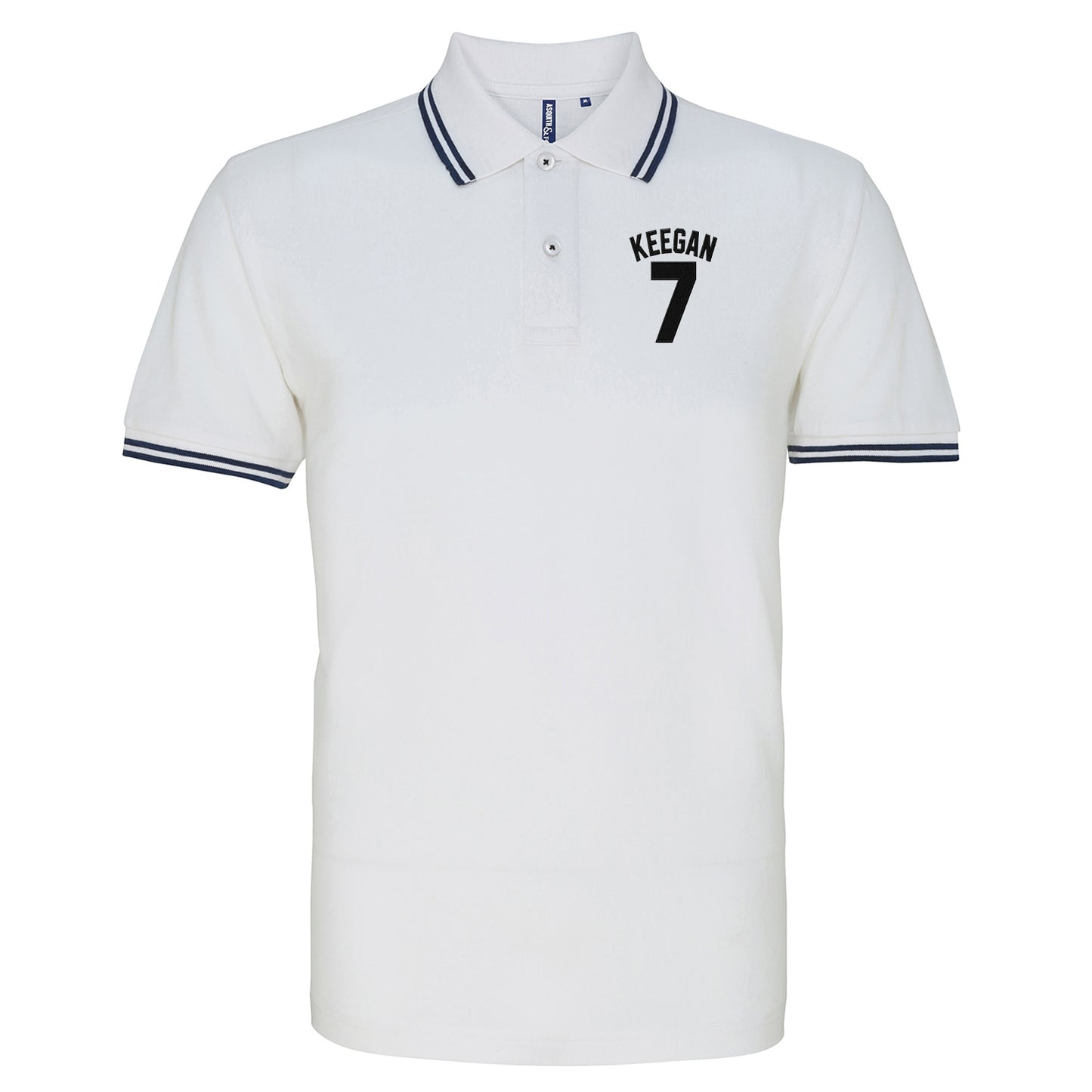 Kevin Keegan Football Tipped Polo Shirt 