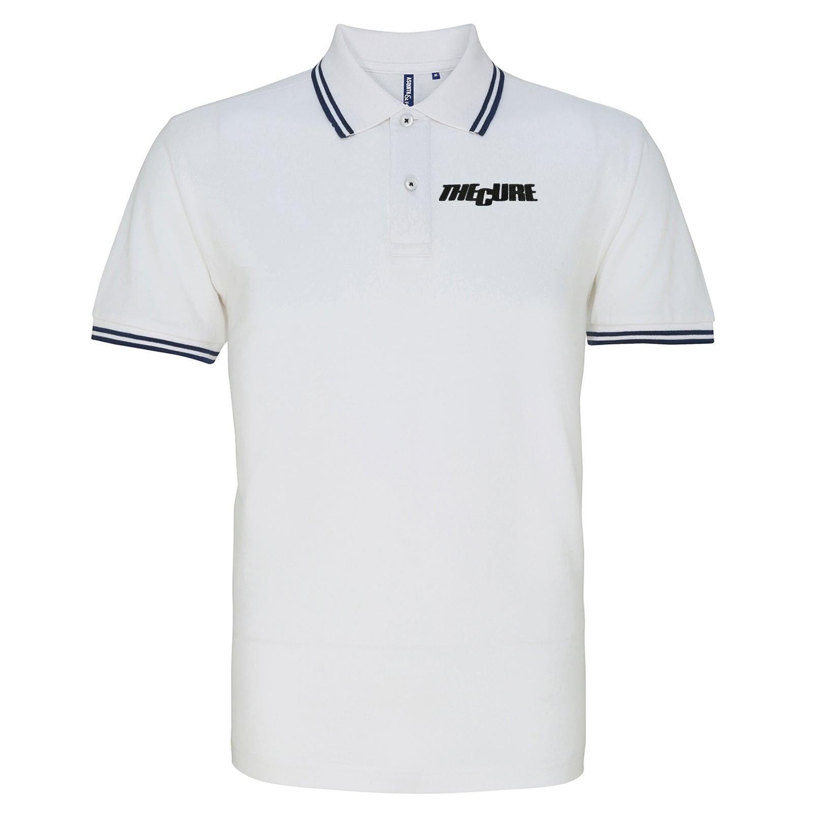 The Cure Band Tipped Polo Shirt 