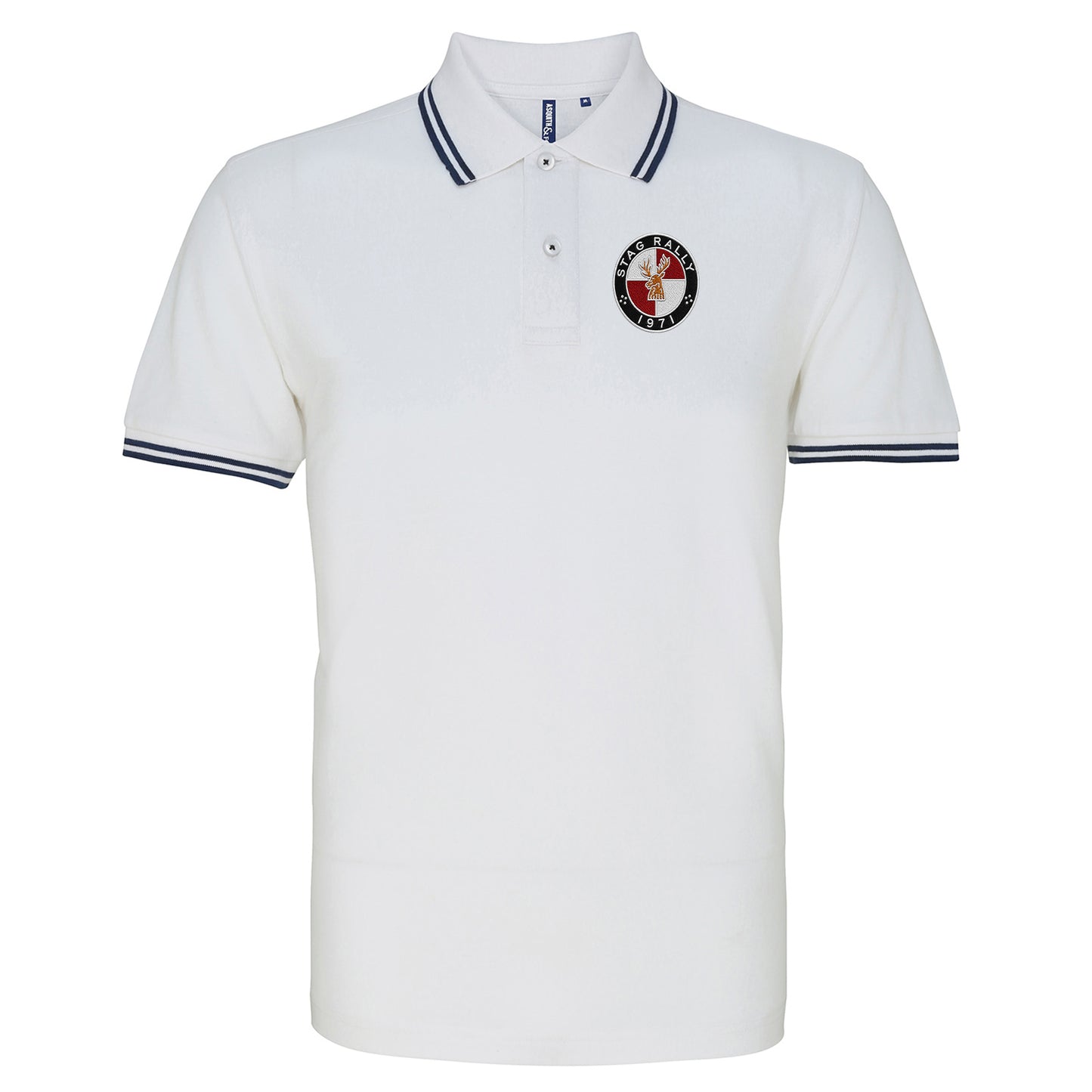 Stag Rally 1971 Tipped Polo Shirt