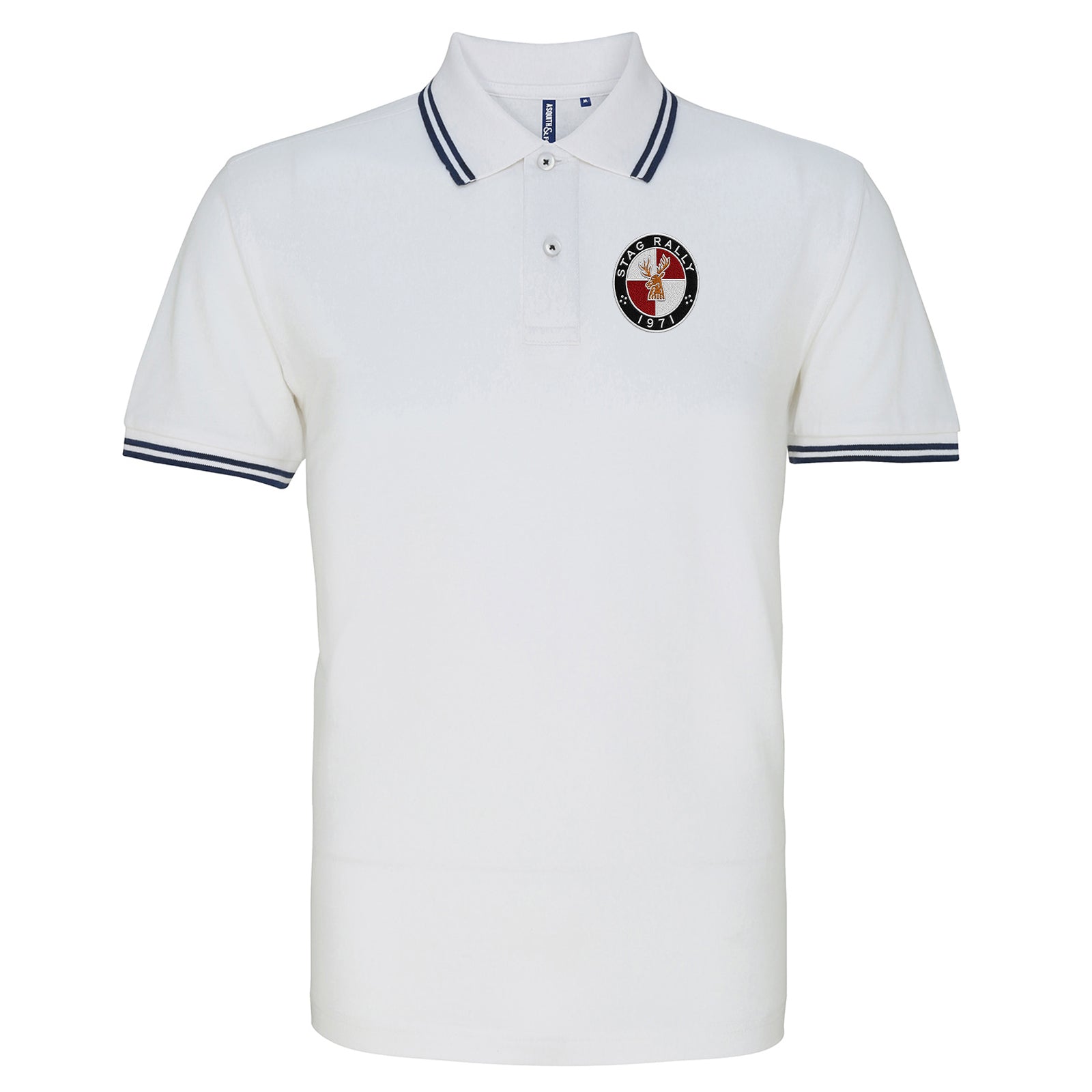 Stag Rally 1971 Tipped Polo Shirt