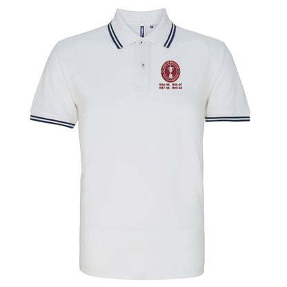 Hearts Scottish Champions Football Tipped Polo Shirt
