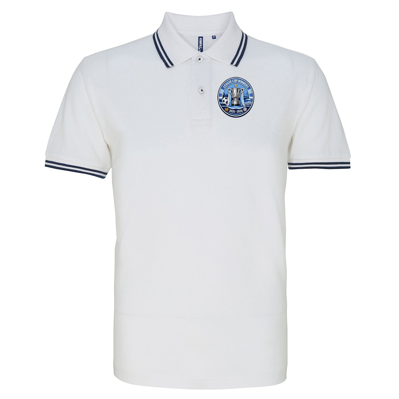 Man City League Cup Winners 2026 Tipped Polo Shirt 
