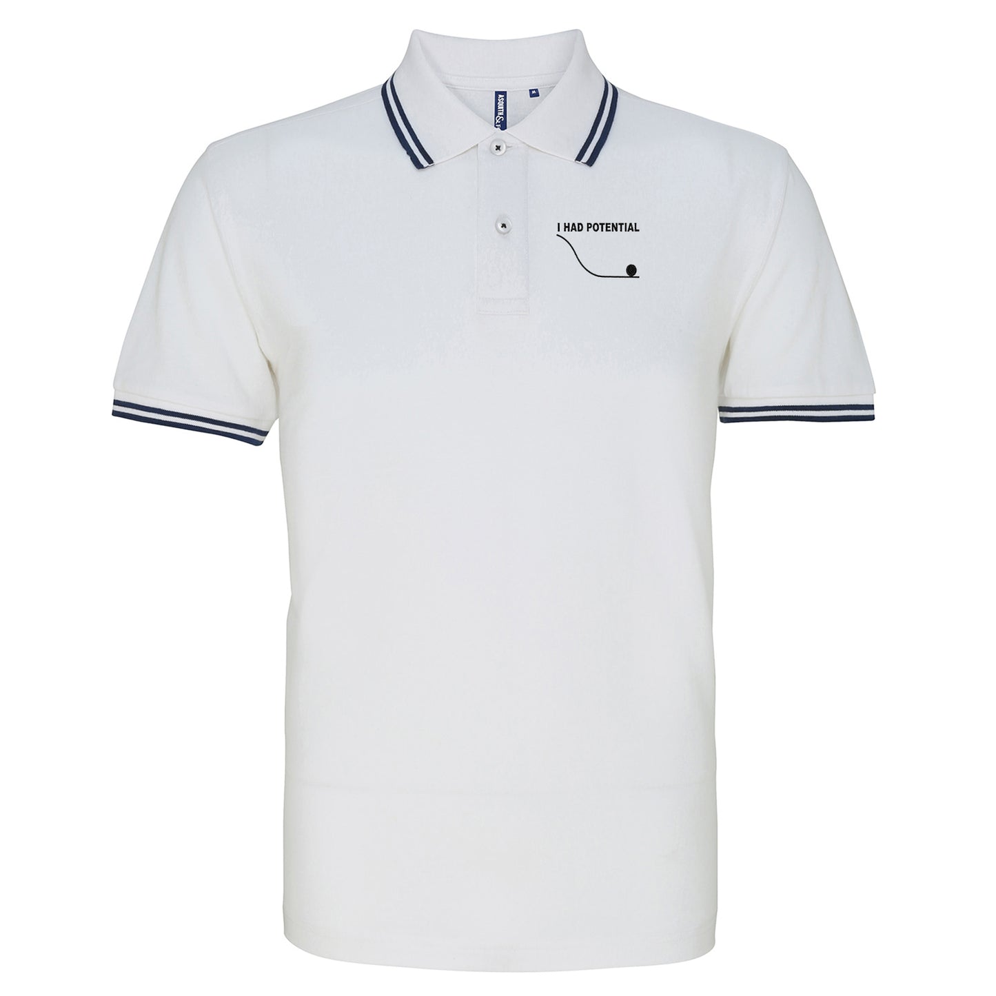 I Had Potential Tipped Polo Shirt