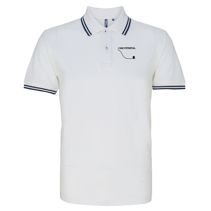 I Had Potential Tipped Polo Shirt
