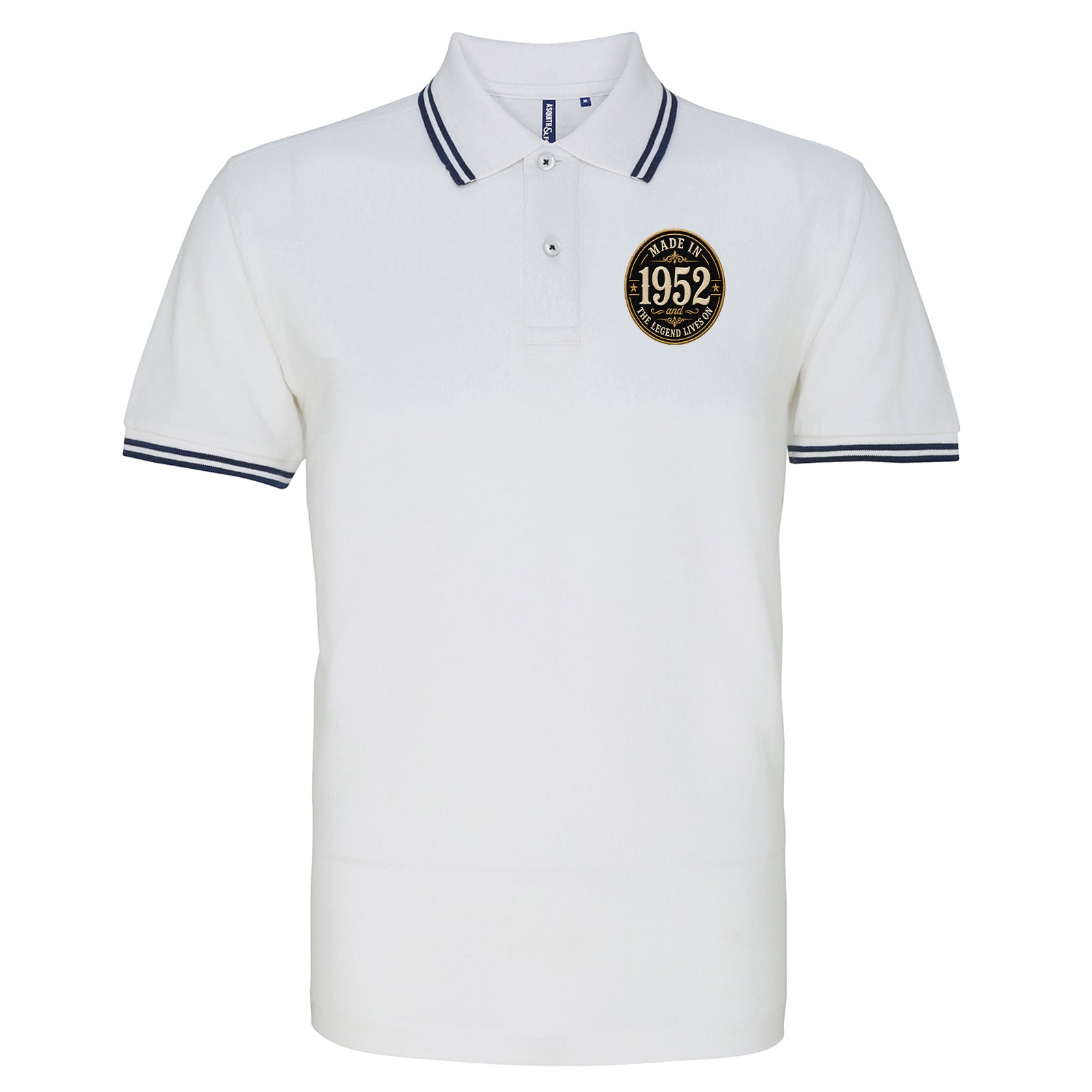 Made in 1952 Birthday Tipped Polo Shirt