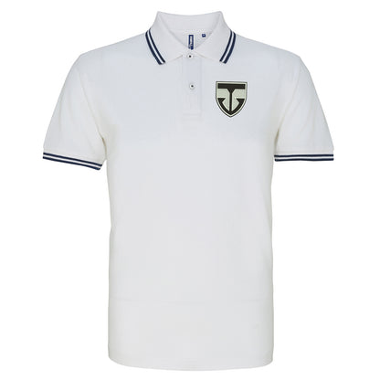 Retro Ayr United Embroidered Tipped Polo Shirt