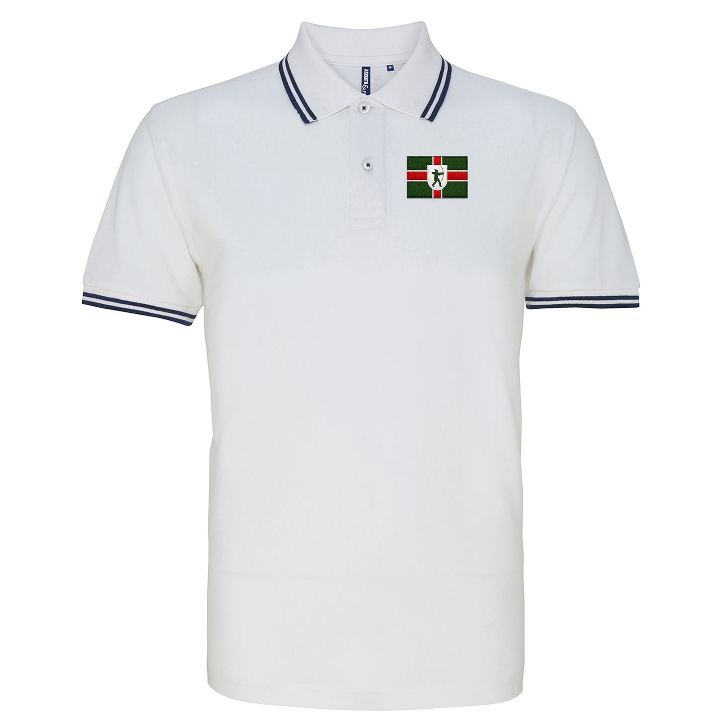 Flag of Nottinghamshire Tipped Polo Shirt