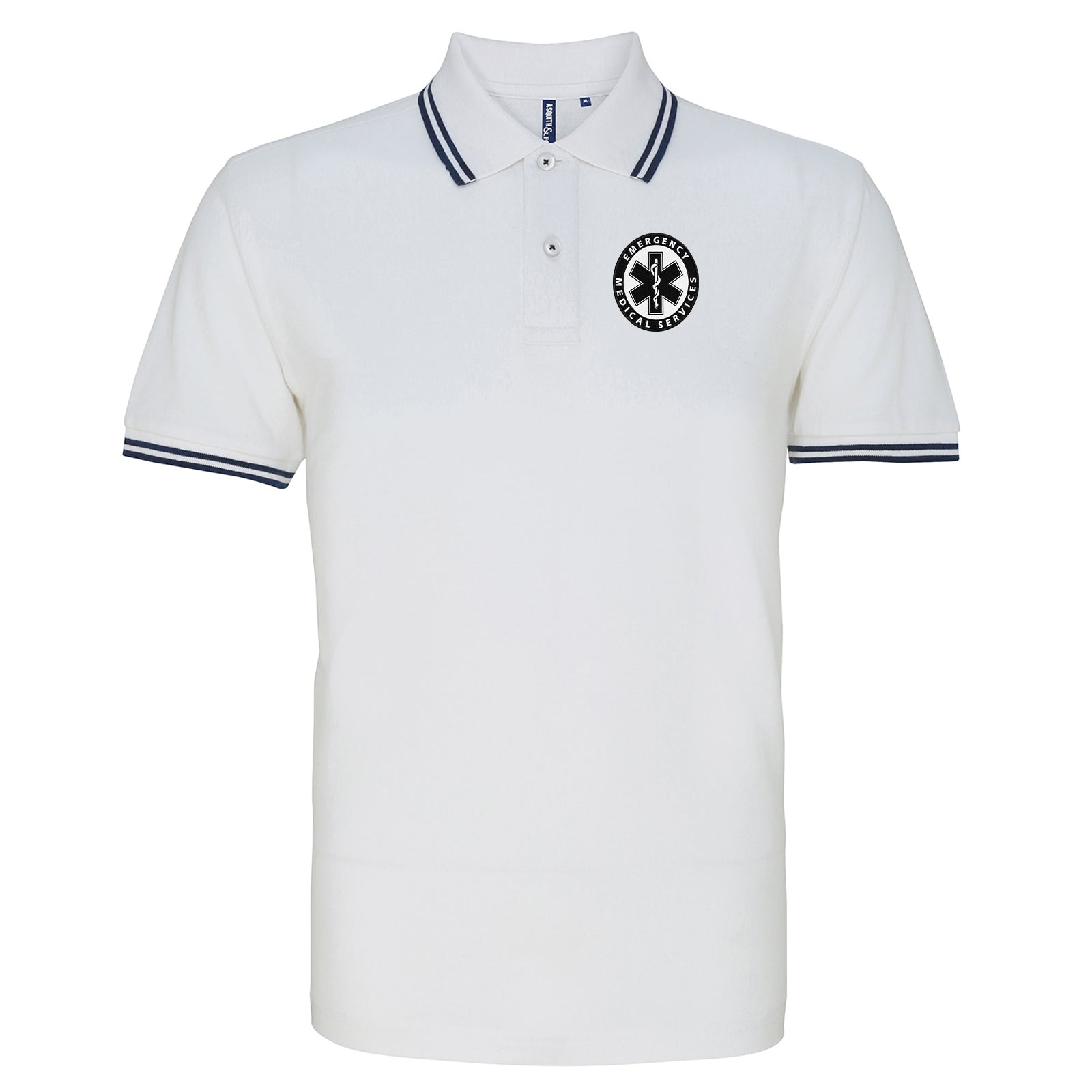 Emergency Medical Services Tipped Polo Shirt
