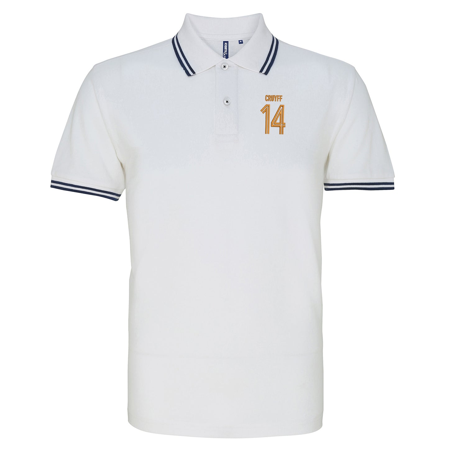 Cruyff 14 Embroidered Tipped Polo Shirt