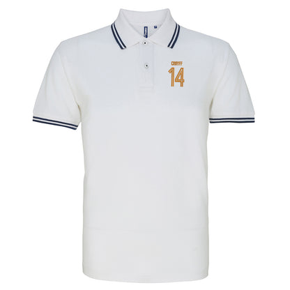 Cruyff 14 Embroidered Tipped Polo Shirt