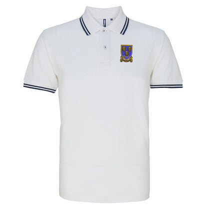 Retro Shrewsbury 1993 Embroidered Tipped Polo Shirt