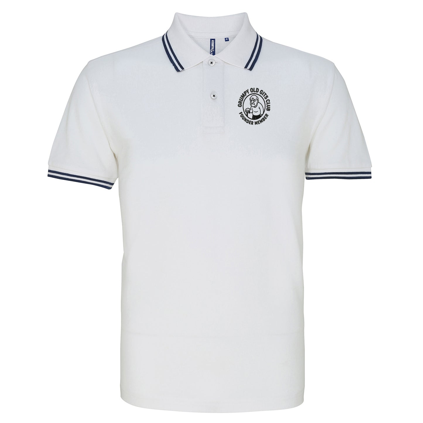 Grumpy Old Men's Club Tipped Polo Shirt