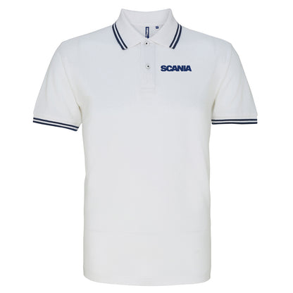 Scania Trucks Tipped Polo Shirt