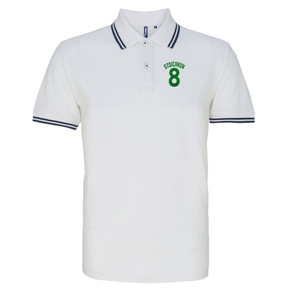 Hristo Stoichkov Bulgaria Football Tipped Polo Shirt 