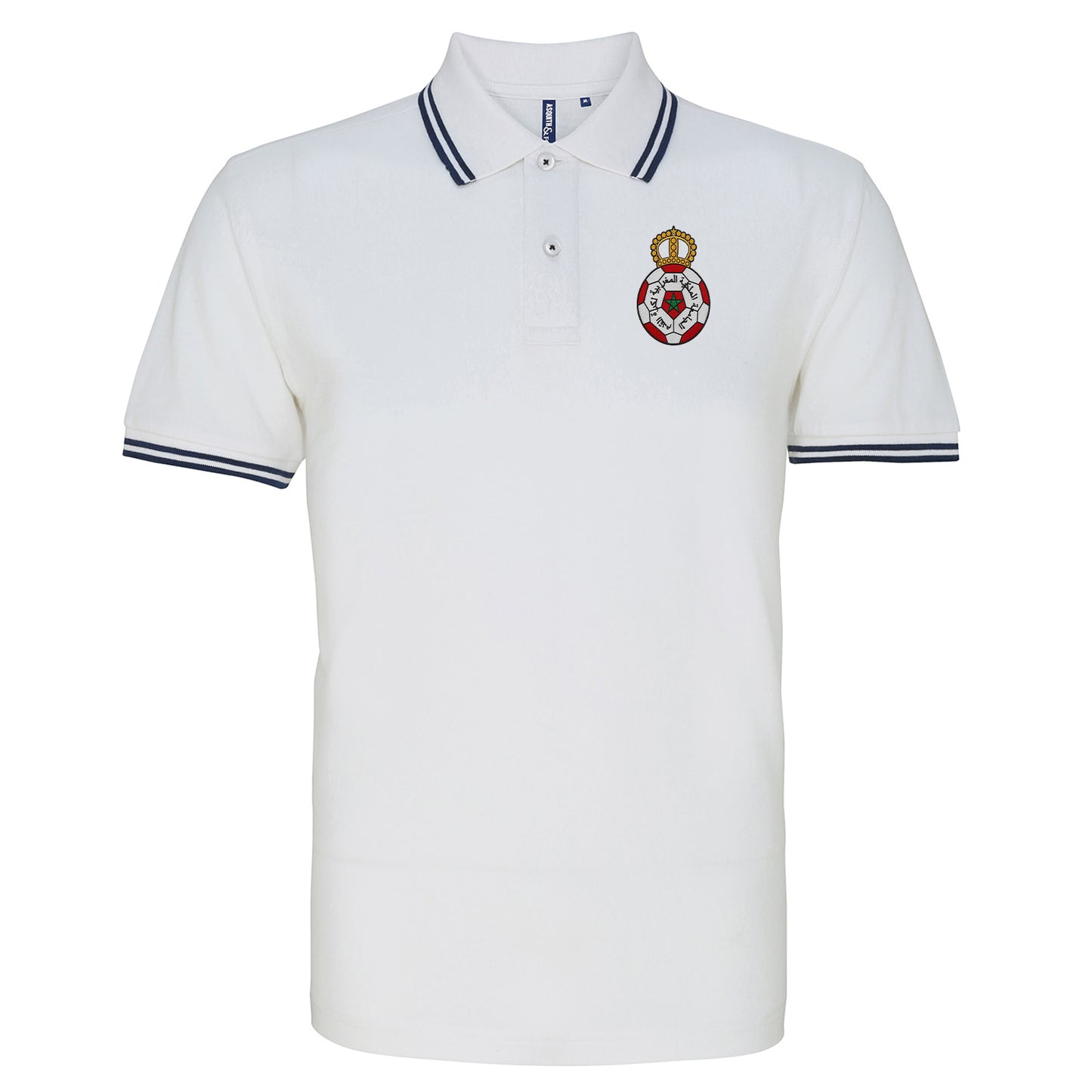 Classic Morocco Football Tipped Polo Shirt