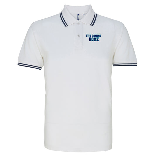 It's Coming Home England Football Tipped Polo Shirt