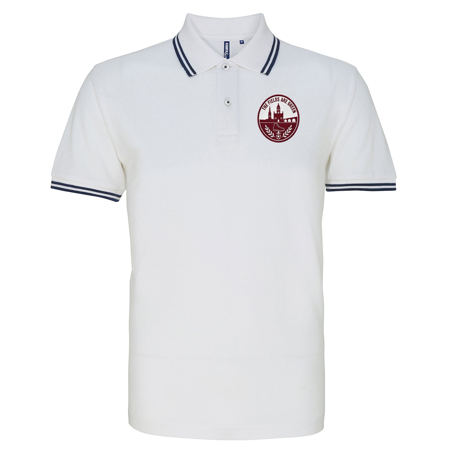 The Fields Are Green Northampton Football Tipped Polo Shirt
