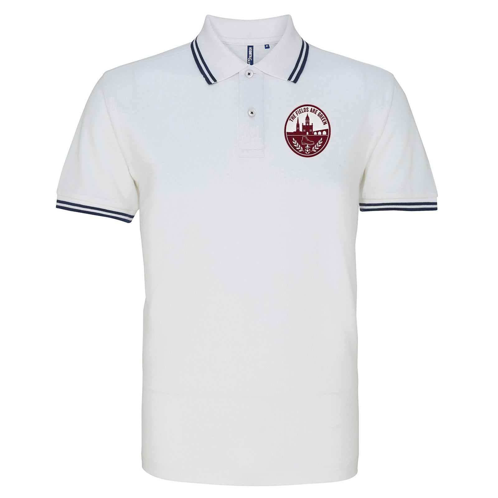 The Fields Are Green Northampton Football Tipped Polo Shirt