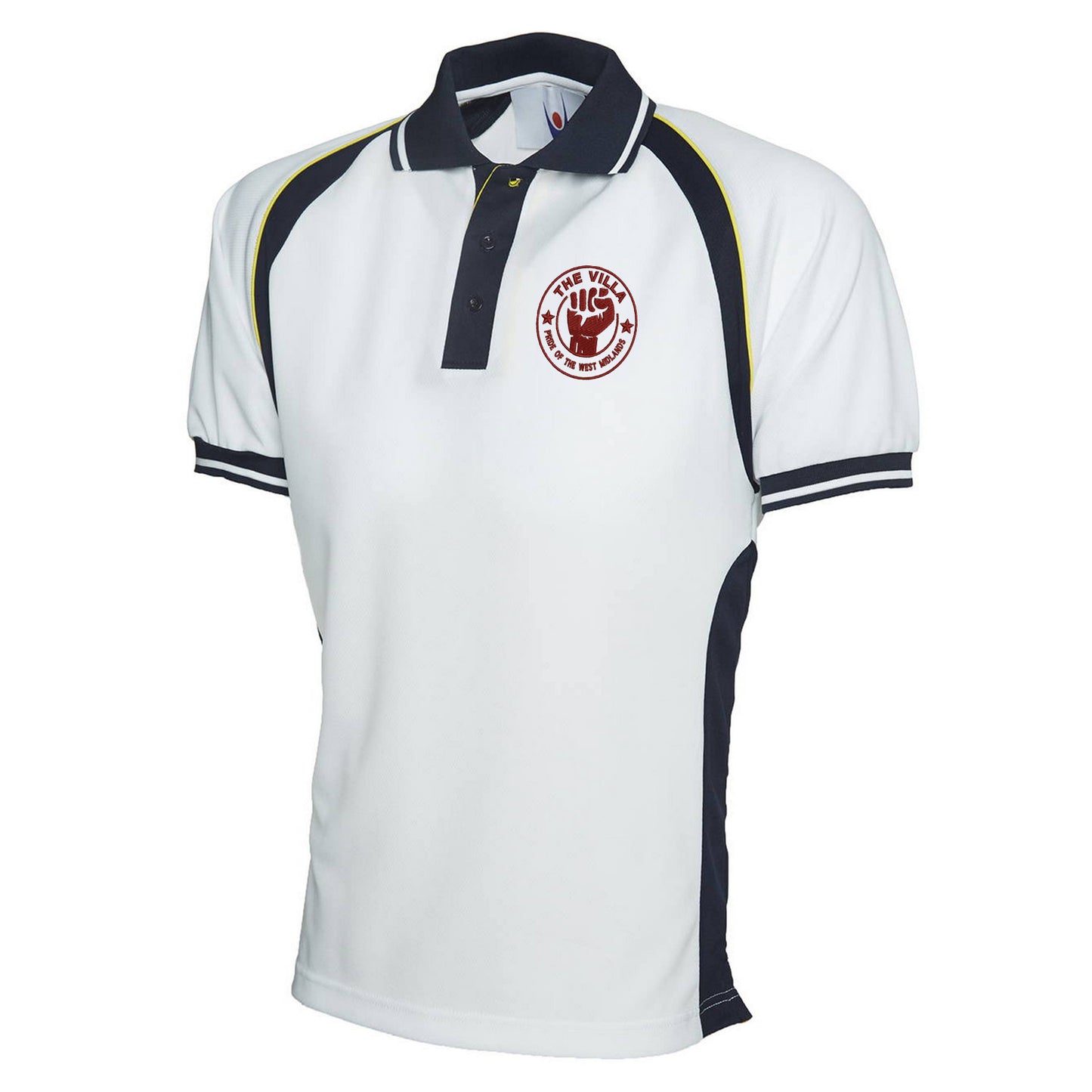 The Villa Pride of The West Midlands Embroidered Sports Polo Shirt