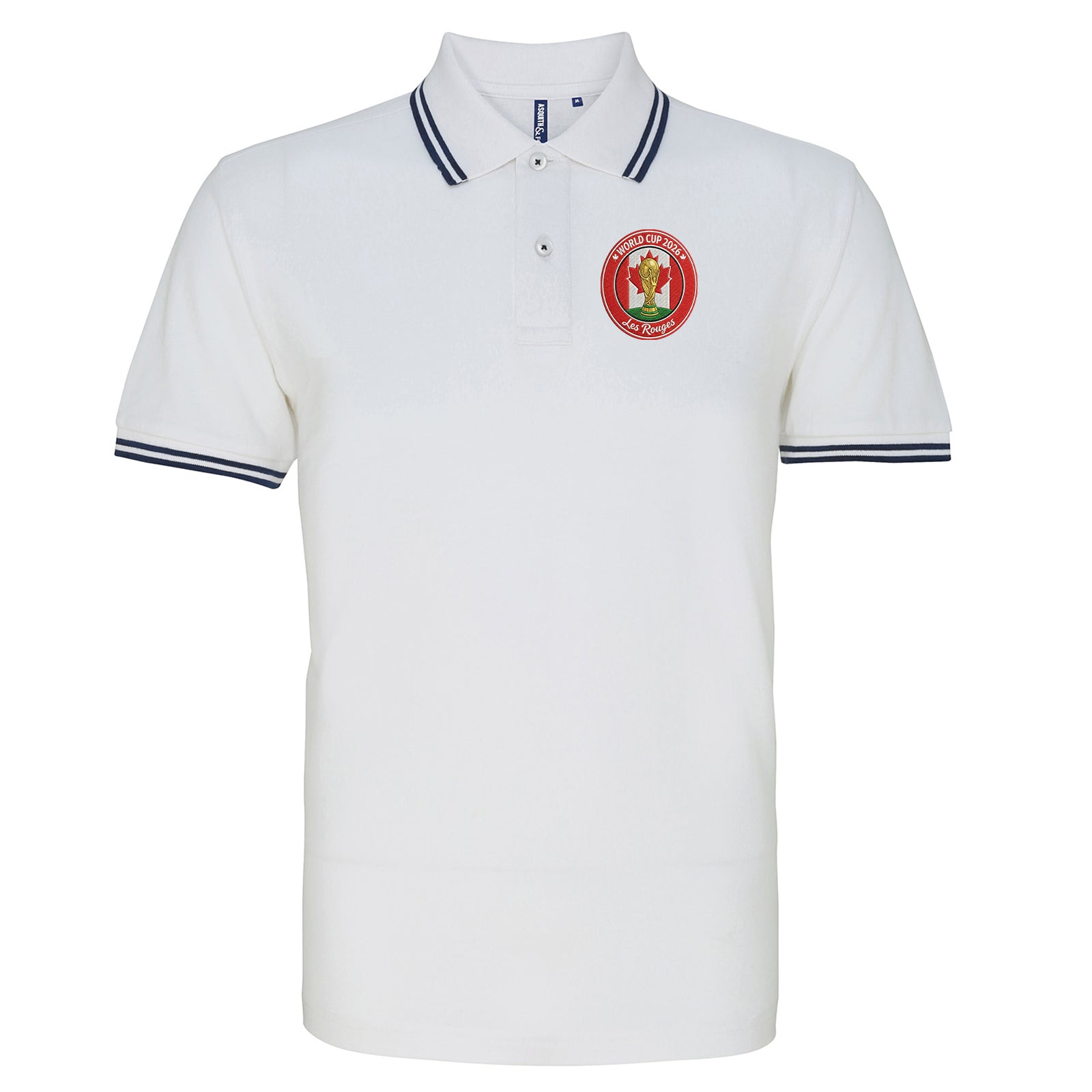 Canada World Cup 2026 Football Tipped Polo Shirt