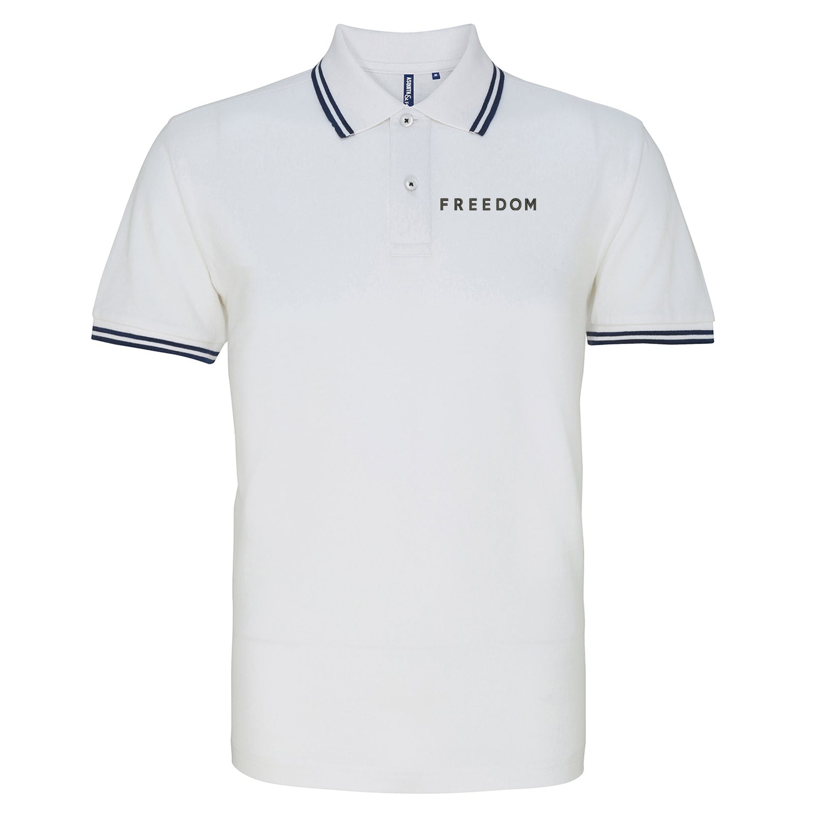 Freedom Charlie Kirk Tipped Polo Shirt