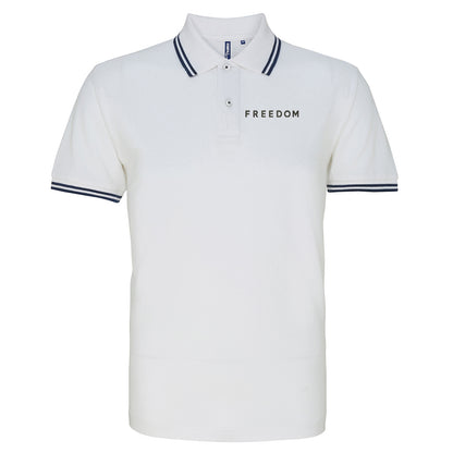 Freedom Charlie Kirk Tipped Polo Shirt